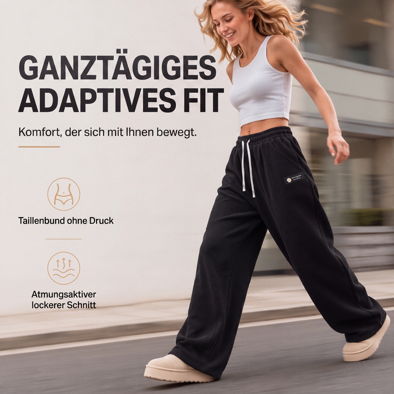 👖 Legere Hose mit Kordelzug | Kein steifer Bund – Bequemer Alltags-Look für Zuhause & Unterwegs ✨