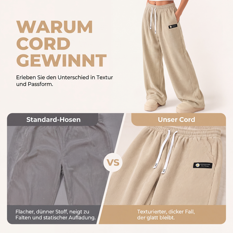 👖 Legere Hose mit Kordelzug | Kein steifer Bund – Bequemer Alltags-Look für Zuhause & Unterwegs ✨