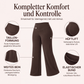 Damen-Yogahose mit hohem Bund und weitem Bein