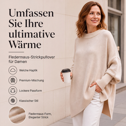 🧶 Schluss mit Pullovern, die einengen – Damen Rundhalspullover in entspannter Passform