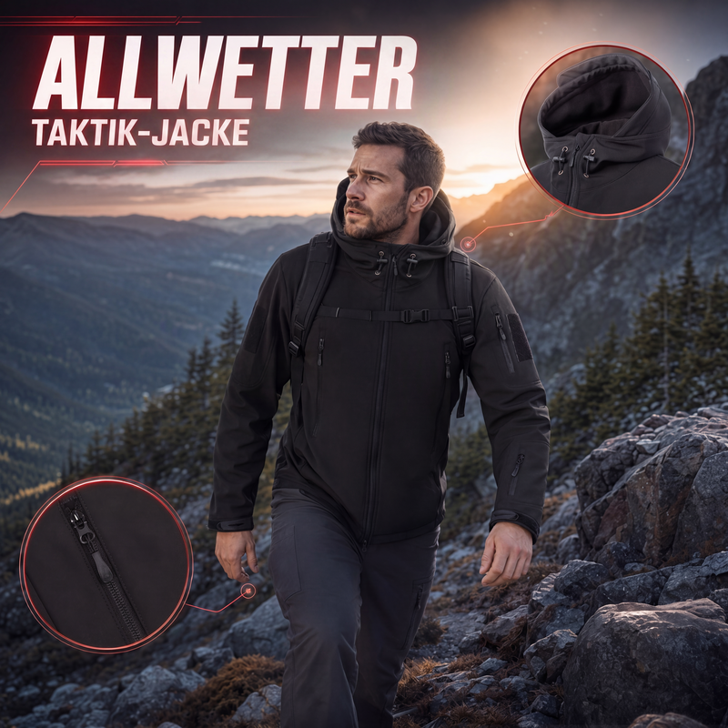 🛍️✨ Wasserdichte und warme Outdoorjacke für Herren