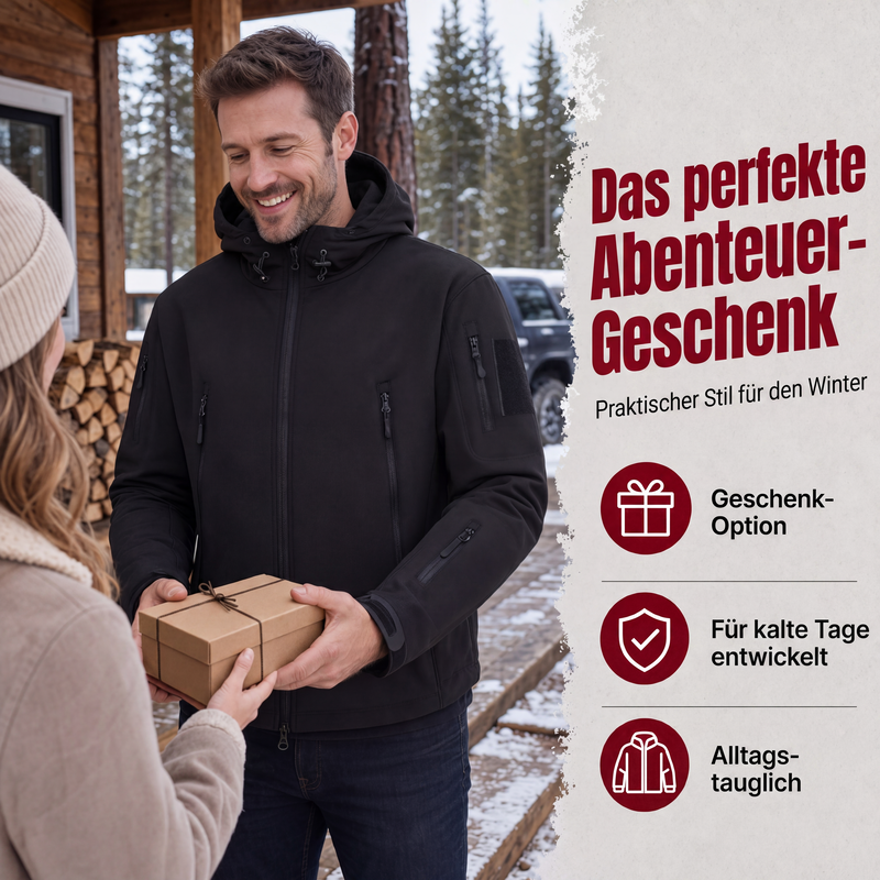 🛍️✨ Wasserdichte und warme Outdoorjacke für Herren