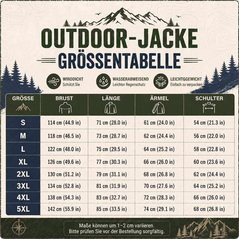 🛍️✨ Wasserdichte und warme Outdoorjacke für Herren