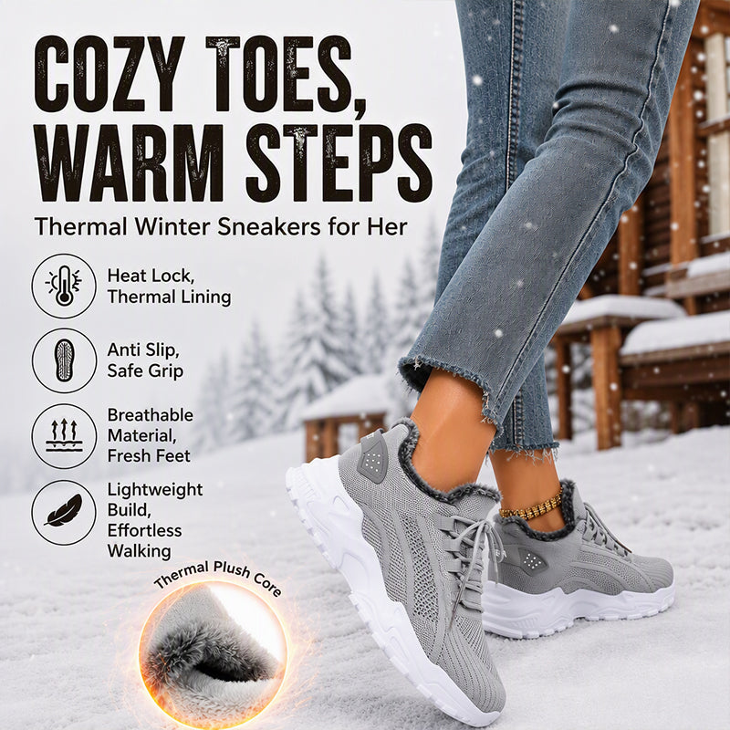 🎉✨Warme Wintersneaker aus Strick für Damen