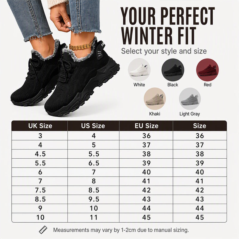 🎉✨Warme Wintersneaker aus Strick für Damen