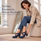 🎉✨Mary-Jane-Schuhe für Damen mit runder Spitze, überkreuzten Riemen, Blockabsatz, Plateau und Cut-Out-Ausschnitten, hochhackig