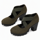 🎉✨Mary-Jane-Schuhe für Damen mit runder Spitze, überkreuzten Riemen, Blockabsatz, Plateau und Cut-Out-Ausschnitten, hochhackig