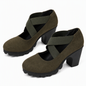 🎉✨Mary-Jane-Schuhe für Damen mit runder Spitze, überkreuzten Riemen, Blockabsatz, Plateau und Cut-Out-Ausschnitten, hochhackig