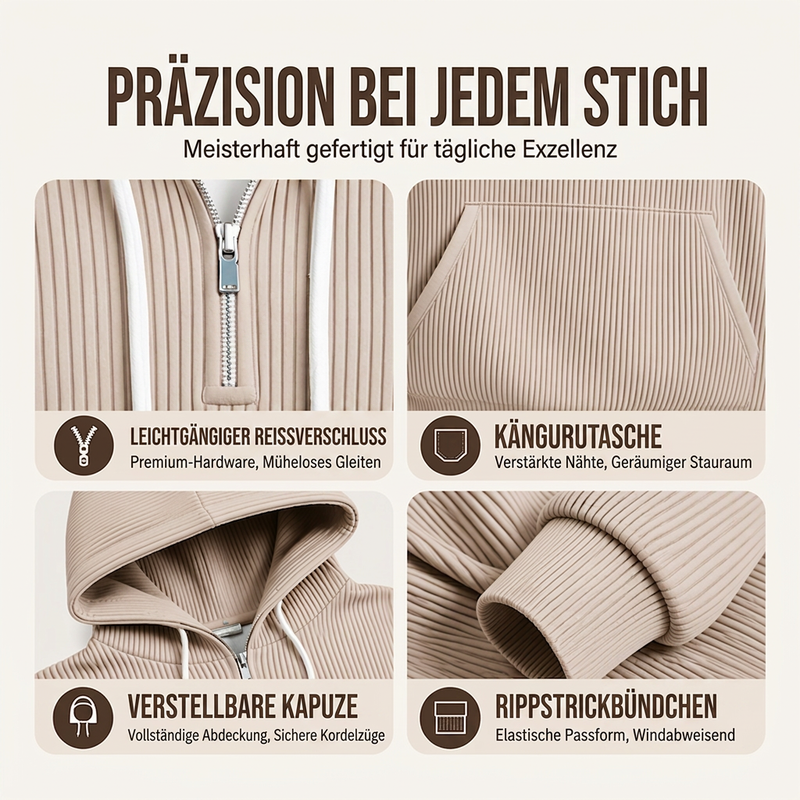 📢🎉🛍️✨Herren-Casual-Cord-Hoodie mit Halb-Reißverschluss