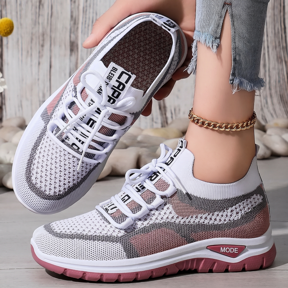 👟 Komfortabler Alltag & sportlicher Style – Damen Schnür-Sneaker