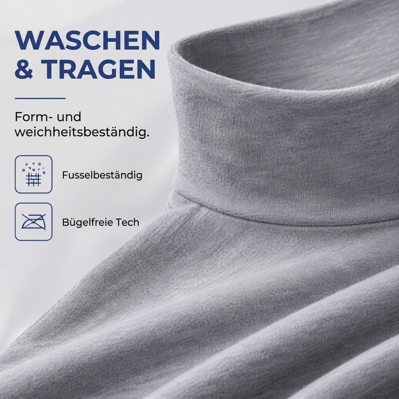 📊Herren Slim-Fit Rollkragenoberteil