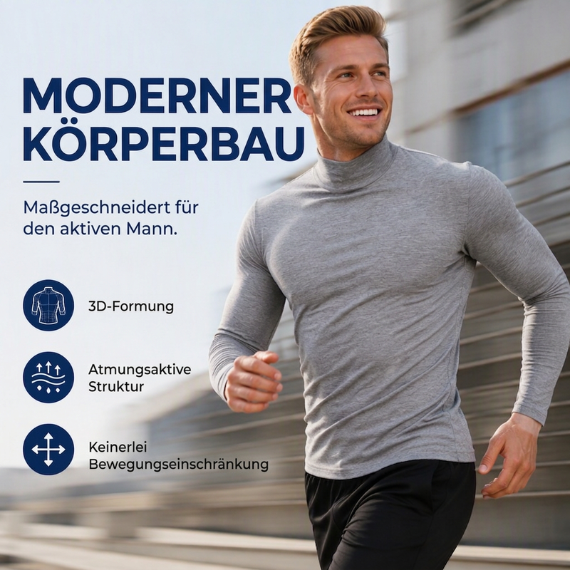📊Herren Slim-Fit Rollkragenoberteil