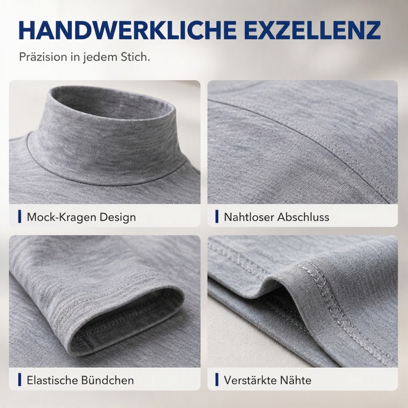 📊Herren Slim-Fit Rollkragenoberteil