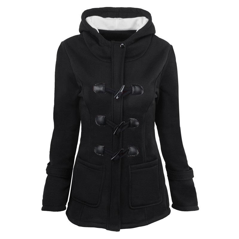 📢🎉🛍️✨Damen Kapuzenjacke, mittlerer Länge, verdickt