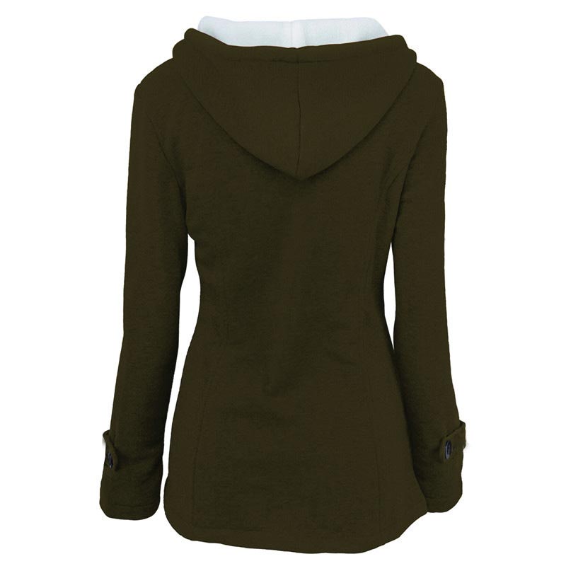 📢🎉🛍️✨Damen Kapuzenjacke, mittlerer Länge, verdickt