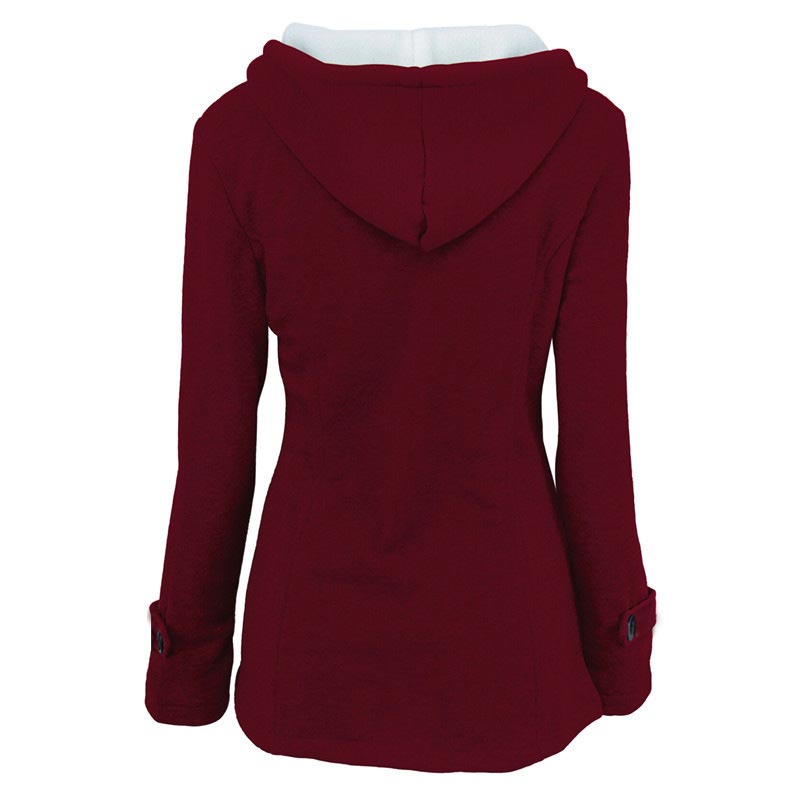 📢🎉🛍️✨Damen Kapuzenjacke, mittlerer Länge, verdickt