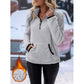 📢🎉🛍️✨Damen-Sweatshirt mit halbem Reißverschluss aus warmem Plüsch