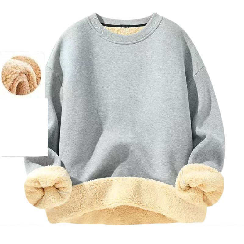 👕Klassischer Rundhals, vielseitig für jeden Tag – Herren-Sweatshirt mit Fleecefutter ✨