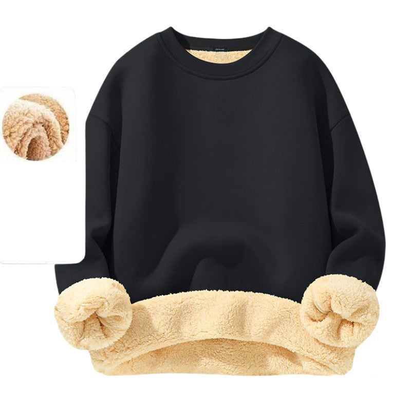 👕Klassischer Rundhals, vielseitig für jeden Tag – Herren-Sweatshirt mit Fleecefutter ✨