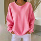 🎉✨ Damen Waffelstrick-Sweatshirt im Loose-Fit