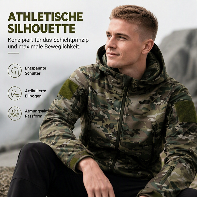 📢📢🎉✨Outdoor-Camouflage-Kapuzenjacke für Herren – Lässiger Camo-Look, bequemer Sitz & vielseitig kombinierbar
