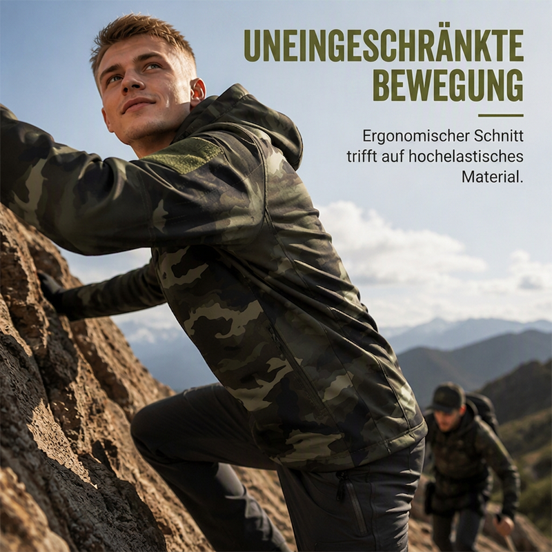 📢📢🎉✨Outdoor-Camouflage-Kapuzenjacke für Herren – Lässiger Camo-Look, bequemer Sitz & vielseitig kombinierbar
