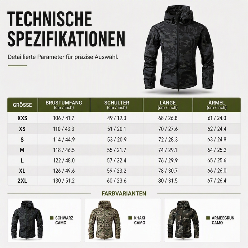 📢📢🎉✨Outdoor-Camouflage-Kapuzenjacke für Herren – Lässiger Camo-Look, bequemer Sitz & vielseitig kombinierbar
