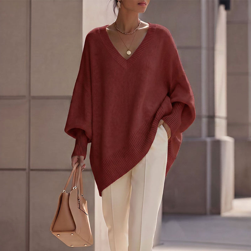 🌿 Klassisch & feminin – Strickpullover in mittlerer Länge – Weicher Stoff, moderner Schnitt & vielseitig kombinierbar