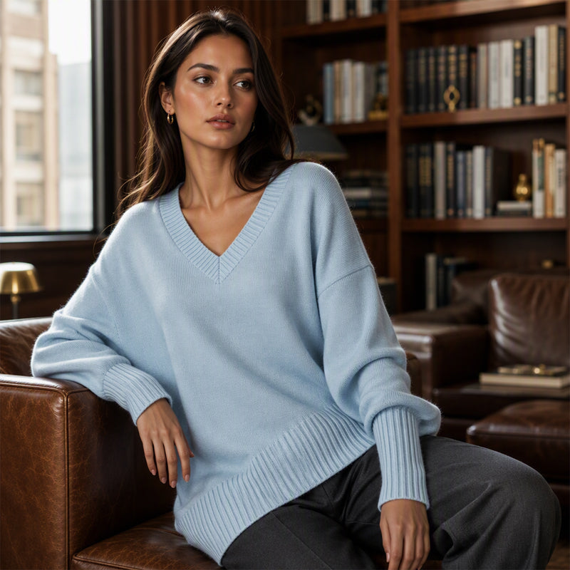 🌿 Klassisch & feminin – Strickpullover in mittlerer Länge – Weicher Stoff, moderner Schnitt & vielseitig kombinierbar