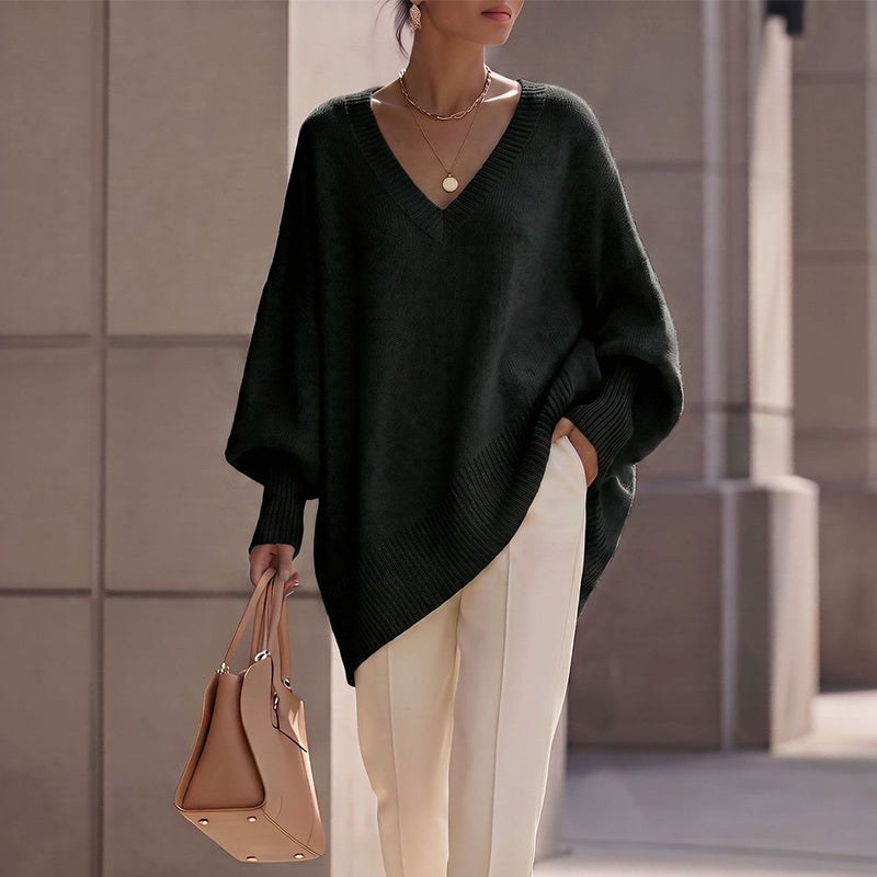 🌿 Klassisch & feminin – Strickpullover in mittlerer Länge – Weicher Stoff, moderner Schnitt & vielseitig kombinierbar