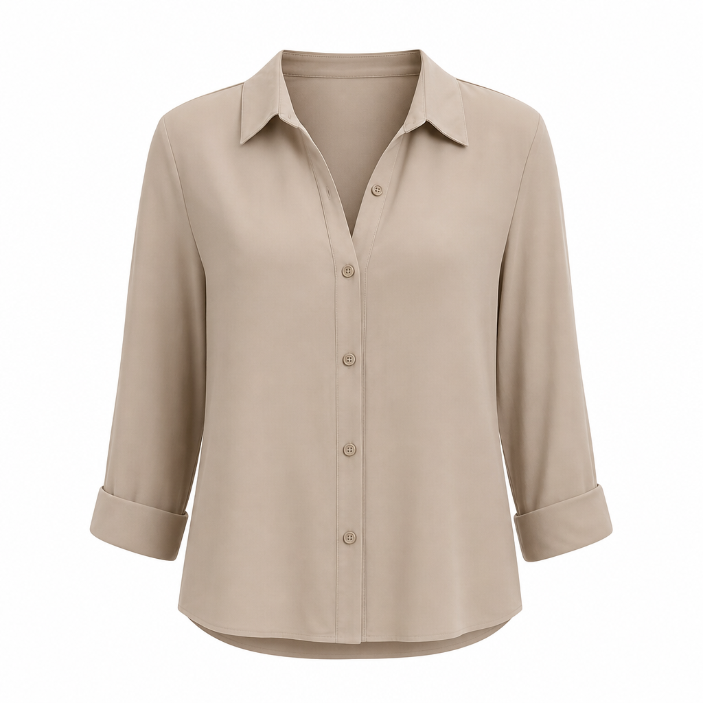 ✨💕 Damen-Bluse mit Polka-Dot-Print – Eleganter Hemdkragen, lange Ärmel & vielseitiger Freizeitstil 👚
