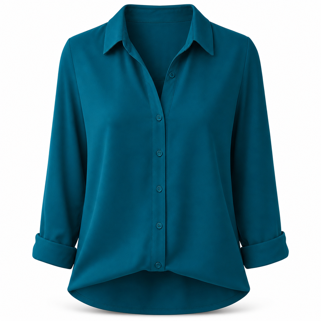 ✨💕 Damen-Bluse mit Polka-Dot-Print – Eleganter Hemdkragen, lange Ärmel & vielseitiger Freizeitstil 👚