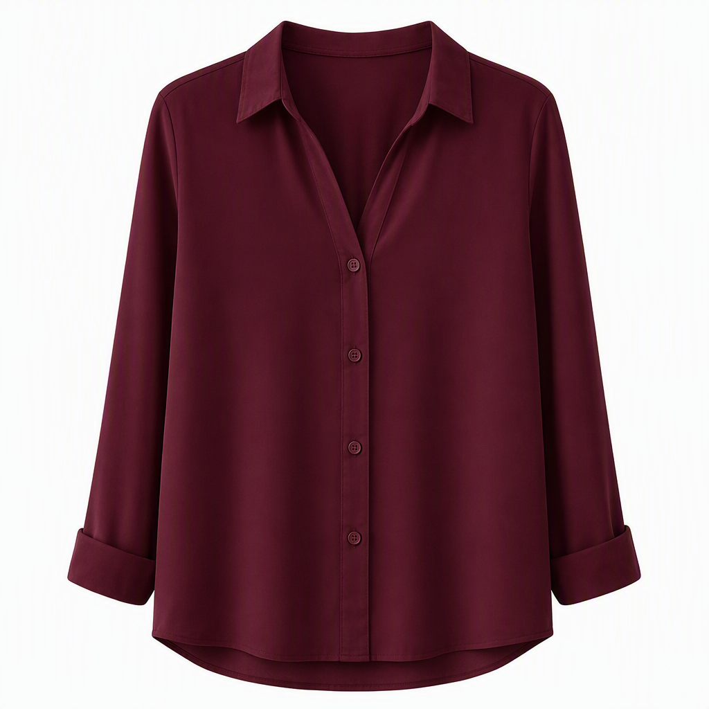 ✨💕 Damen-Bluse mit Polka-Dot-Print – Eleganter Hemdkragen, lange Ärmel & vielseitiger Freizeitstil 👚