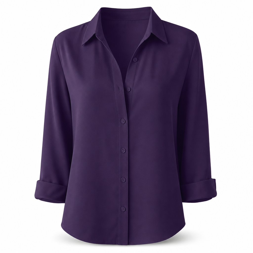 ✨💕 Damen-Bluse mit Polka-Dot-Print – Eleganter Hemdkragen, lange Ärmel & vielseitiger Freizeitstil 👚
