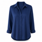 ✨💕 Damen-Bluse mit Polka-Dot-Print – Eleganter Hemdkragen, lange Ärmel & vielseitiger Freizeitstil 👚
