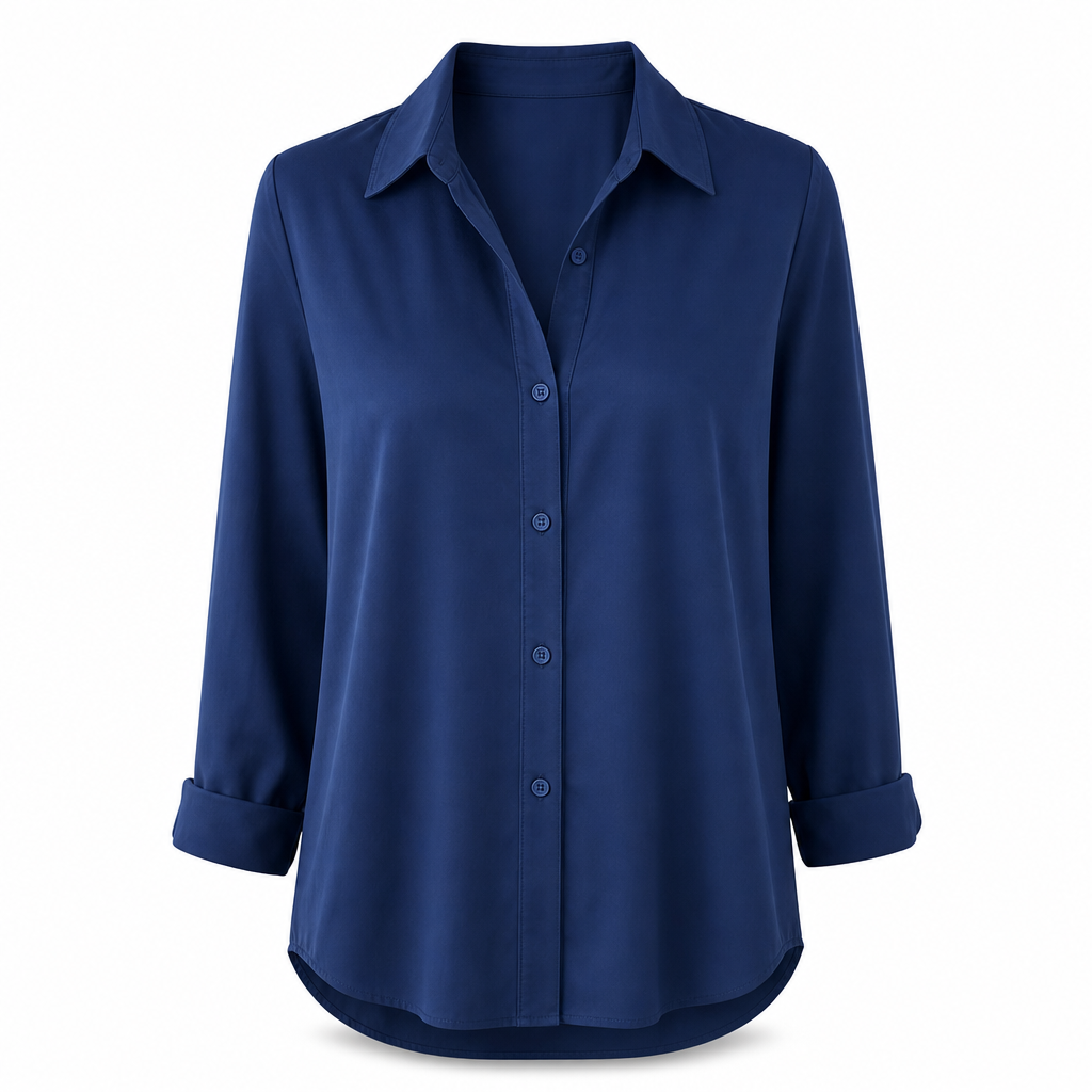 ✨💕 Damen-Bluse mit Polka-Dot-Print – Eleganter Hemdkragen, lange Ärmel & vielseitiger Freizeitstil 👚