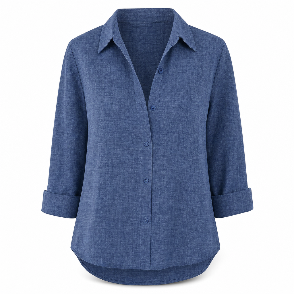 ✨💕 Damen-Bluse mit Polka-Dot-Print – Eleganter Hemdkragen, lange Ärmel & vielseitiger Freizeitstil 👚