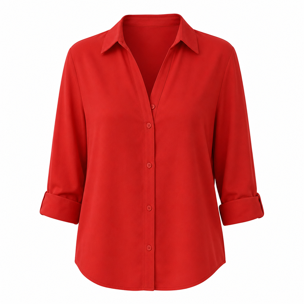 ✨💕 Damen-Bluse mit Polka-Dot-Print – Eleganter Hemdkragen, lange Ärmel & vielseitiger Freizeitstil 👚