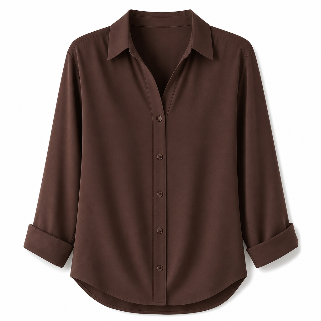 ✨💕 Damen-Bluse mit Polka-Dot-Print – Eleganter Hemdkragen, lange Ärmel & vielseitiger Freizeitstil 👚