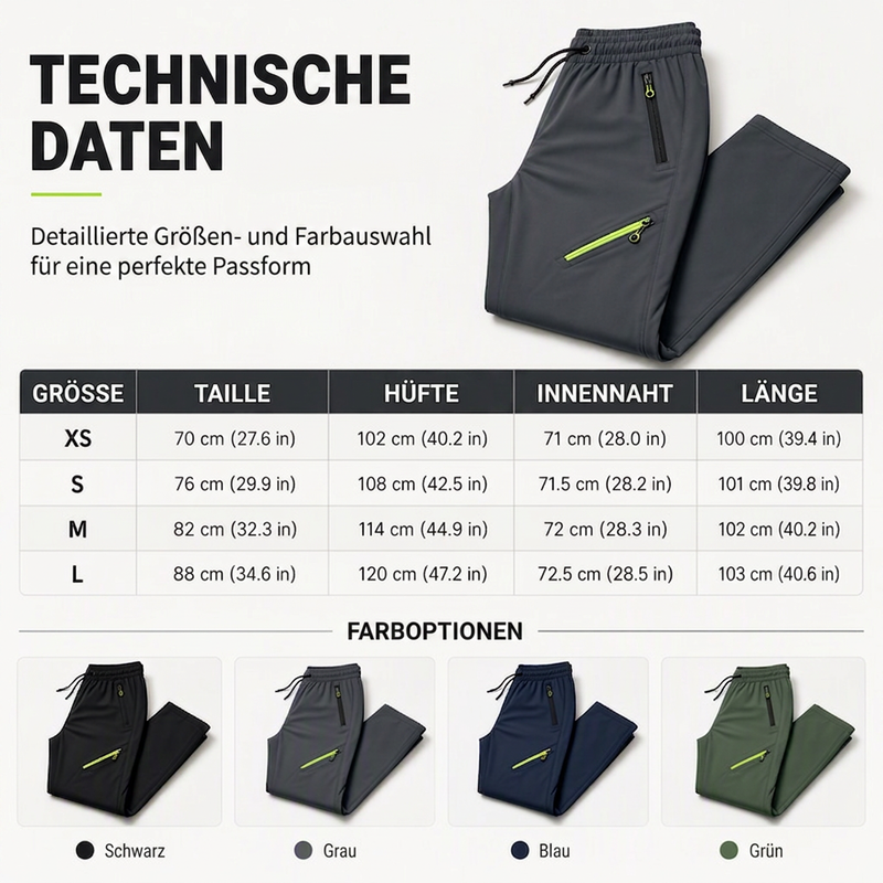 👖Legere Sport-/Traininghosen für Damen mit Reißverschlusstaschen