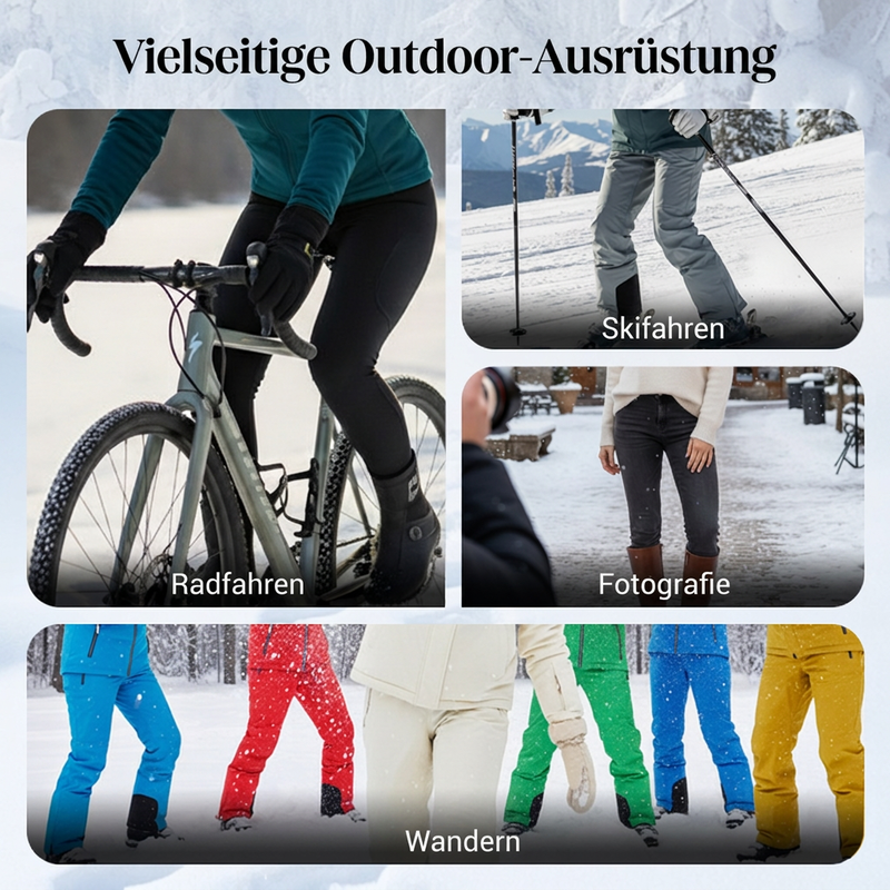🎉 ❄️ Thermische Sturmhaube – winddichte Winterhaube mit dickem Plüschfutter