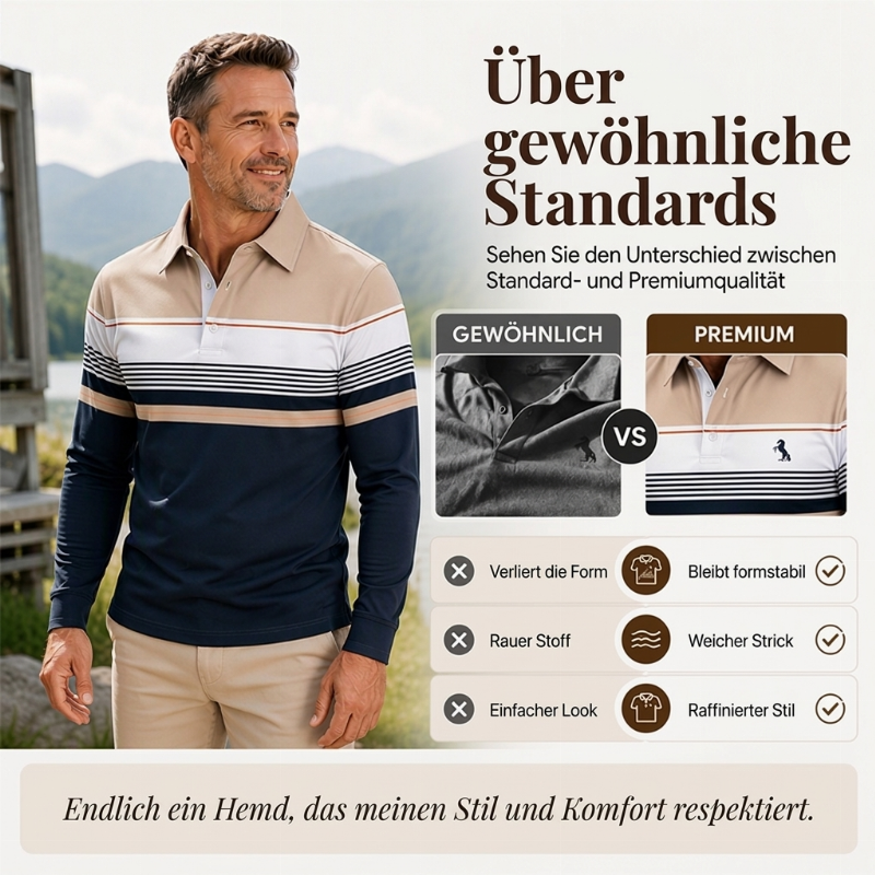📢🎉🛍️✨Klassisches Farbe Blockiertes Streifen Top für Herren
