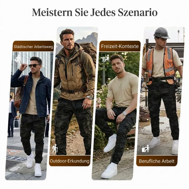 Lässige Camouflage-Bundhose – robust & ideal für Freizeit und Arbeit