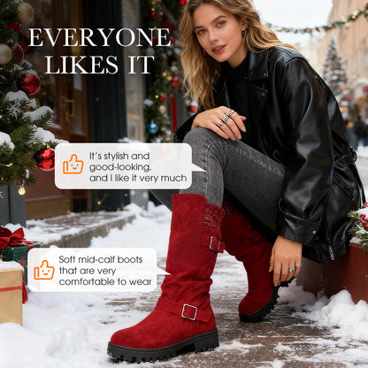 🎉💖Über 28.000 Mal verkauft!🍂👢Herbstliche lässige Damen-Stiefel in Wadenhöhe