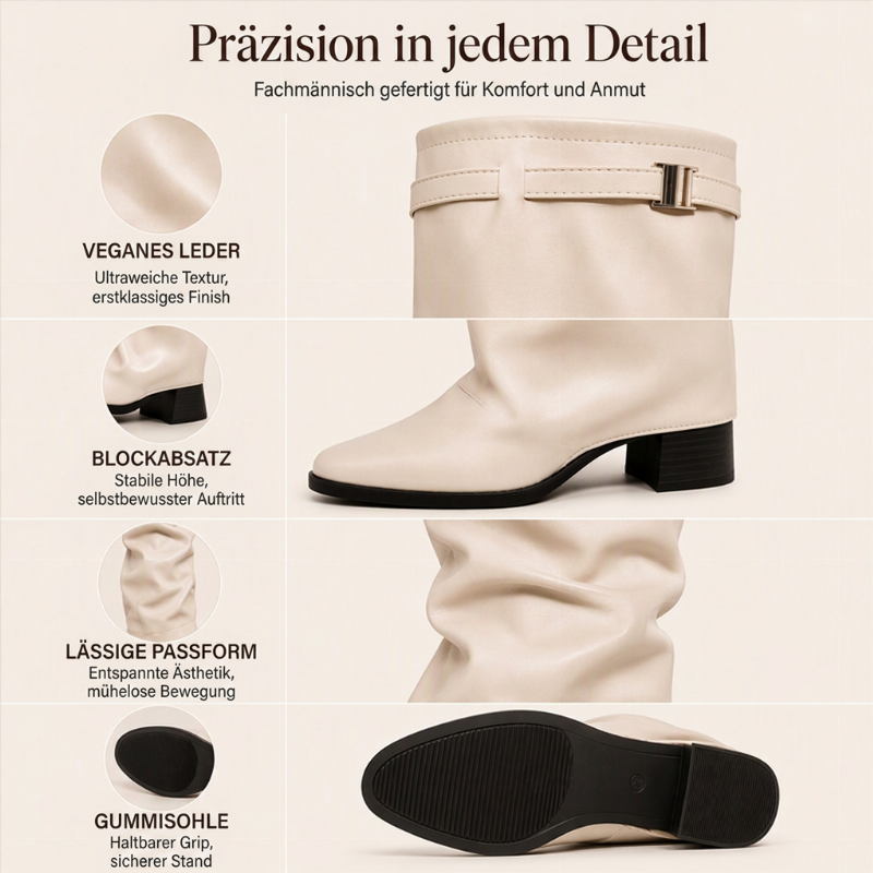 ⏰ Schicke lässige kniehohe Damenstiefel