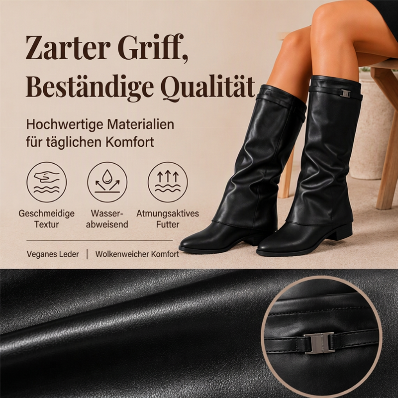 ⏰ Schicke lässige kniehohe Damenstiefel