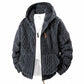 👚🔥✨ Herren-Fleecejacke mit Kapuze und Reißverschluss