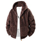 👚🔥✨ Herren-Fleecejacke mit Kapuze und Reißverschluss