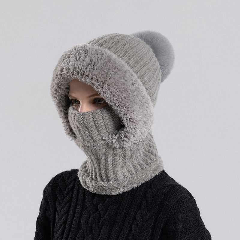 🥳🥳 Damen Winter Einteilige Gestrickte Mütze Schal Maske