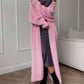📢🎉🛍️✨Damen Langcardigan aus Kunstpelz-Fleece, flauschiger oversized Strickmantel für Herbst und Winter